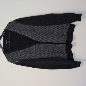 Brooks Brothers Men's Lambswool V-Neck Herringbone Cardigan Size XXL